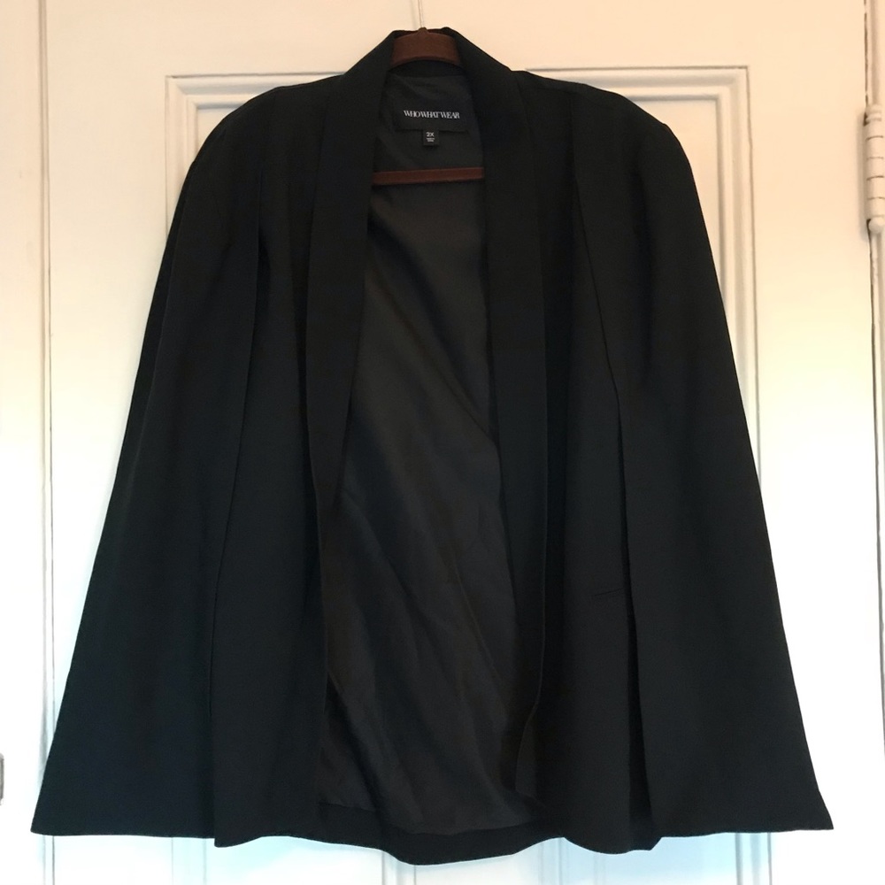 NWOT - Who What Wear Plus Size Cape Blazer